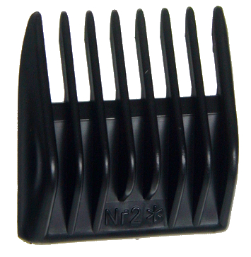 Opzetkam nr.2 (6 mm) zwart plastic