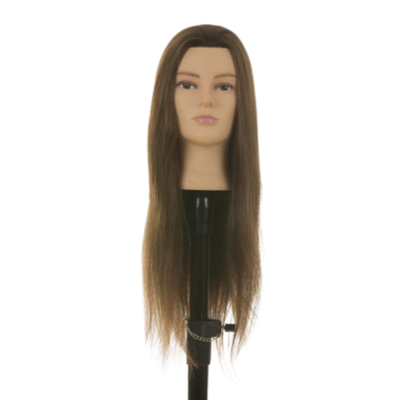 Oefenhoofd Nicole 60 cm Bruin haar