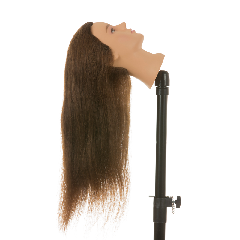 Oefenhoofd Nicole 60 cm Bruin haar