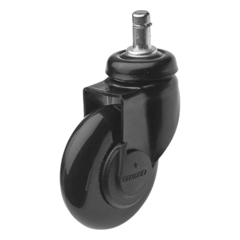 Efalock Clic Tec wielen zwart 5stuks zadelkruk