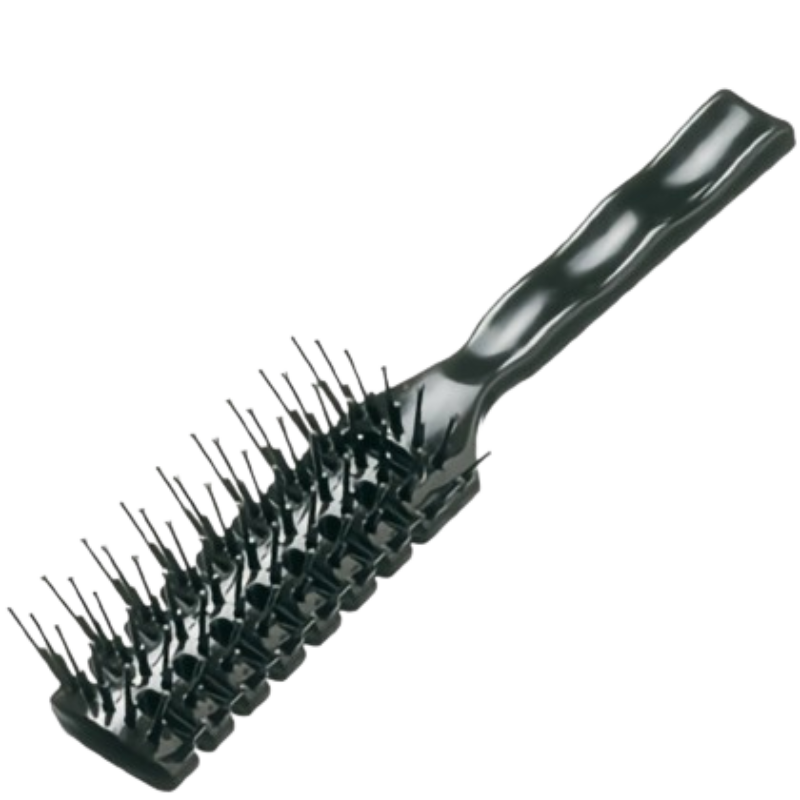 Comair Vent borstel met knopjes 7 rij zwart