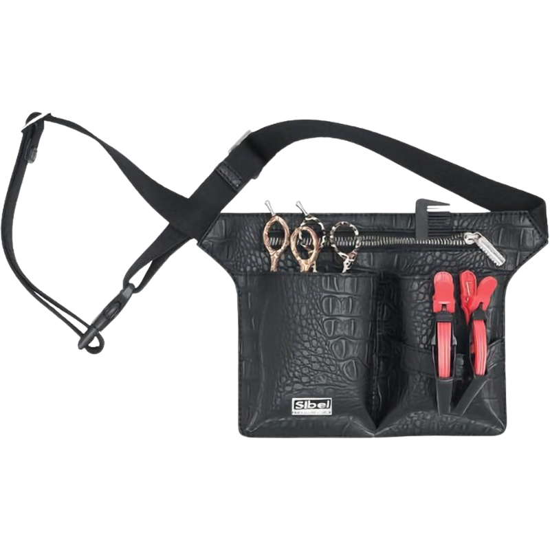 Zwart Croco Heuptasje Sibel