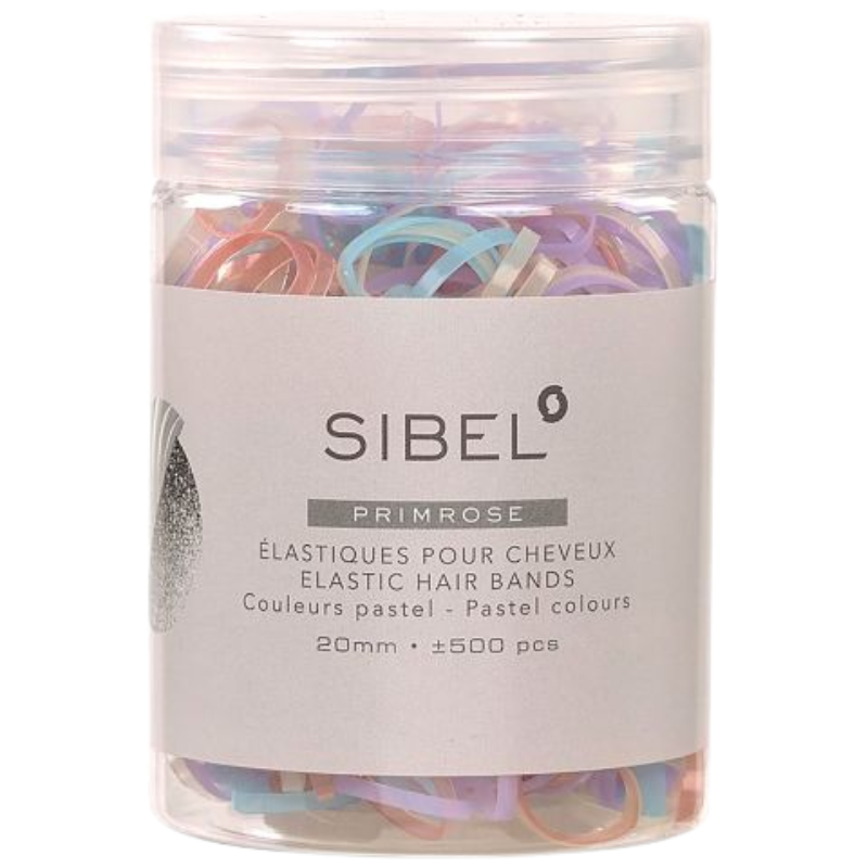 Gekleurde (beugel) elastiekjes 500 stuks Sibel 20MM