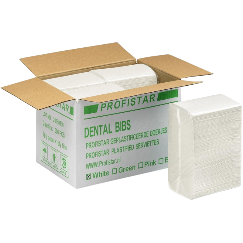 Profistar Dental Bibs White Doos