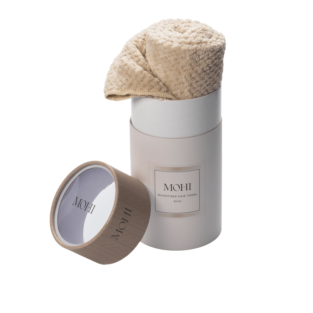 MOHI Microfiber Hair Towel Beige