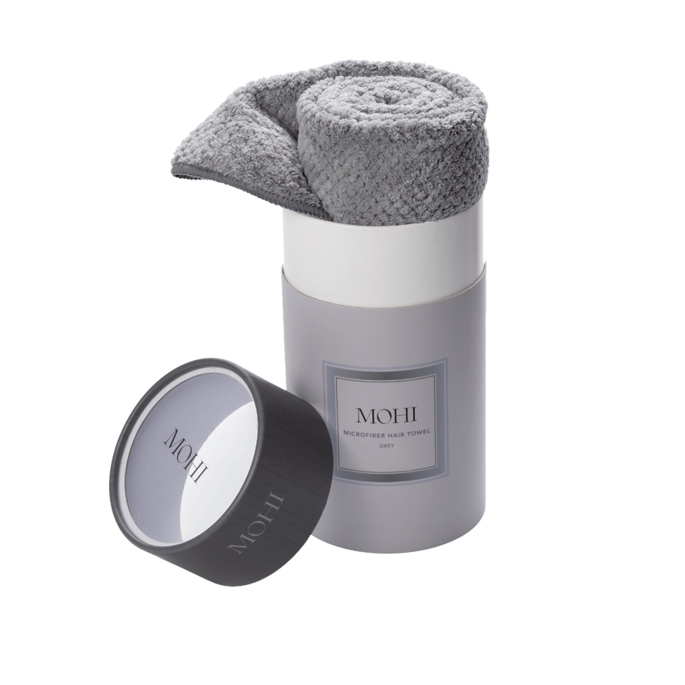 MOHI Microfiber Hair Towel Licht Grijs