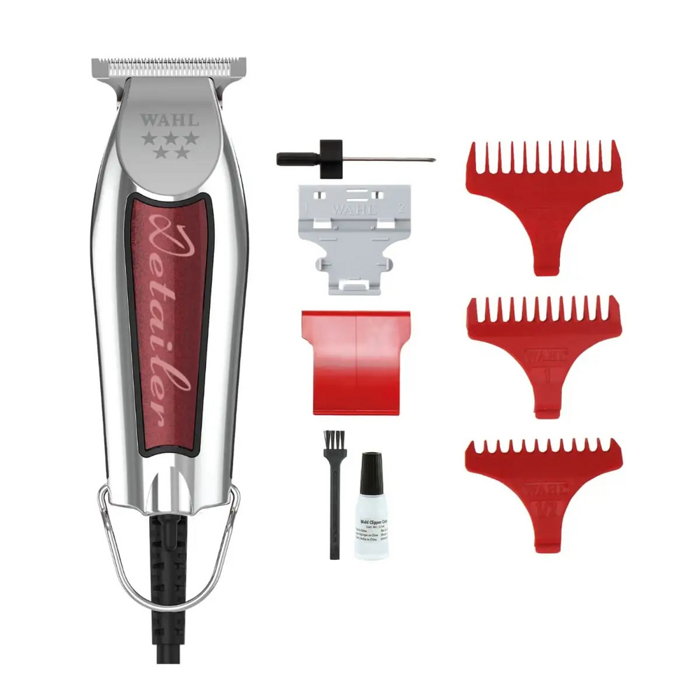 Wahl Detailer 5-Star T-Wide ChromeRed