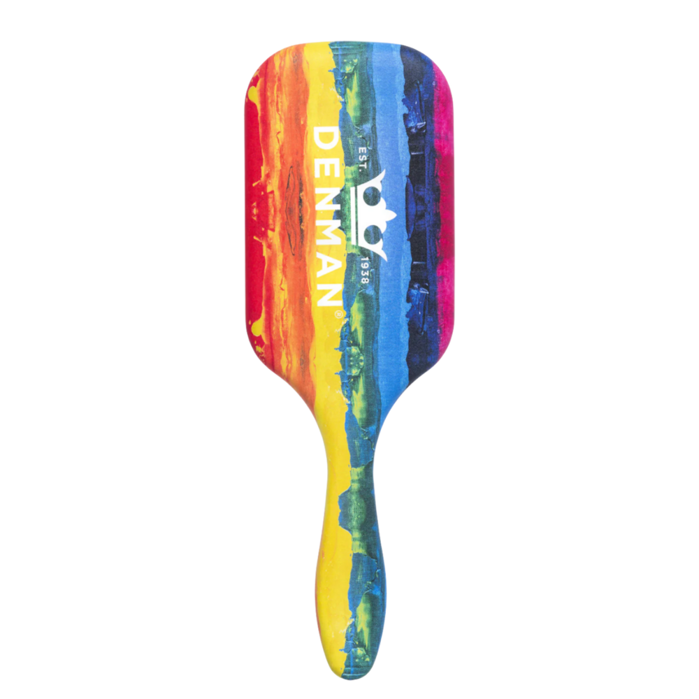 Denman D90L Paddle Brush Rainbow