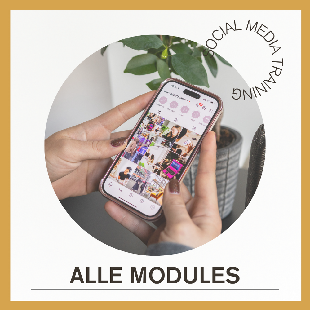 Social media training - alle modules