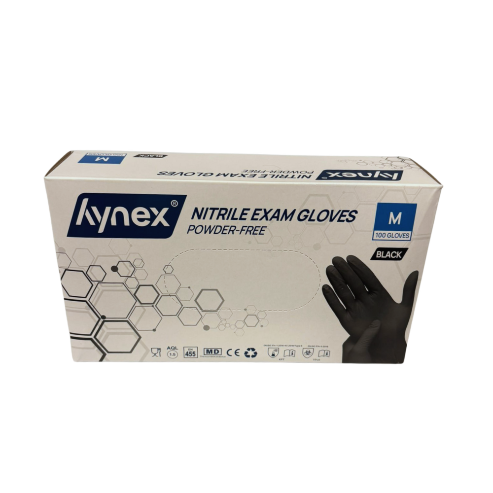 Nitril Handschoenen powder free maat M Zwart