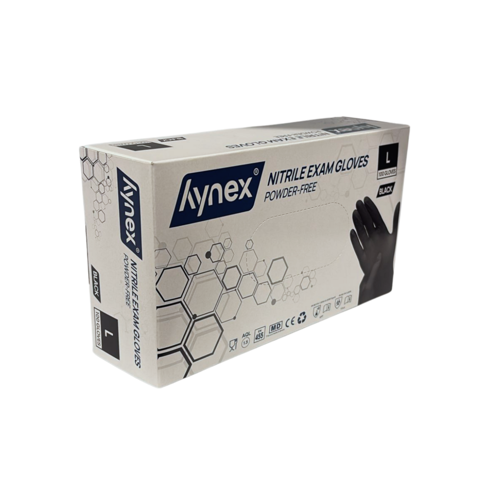 Nitril Handschoenen powder free maat L Zwart