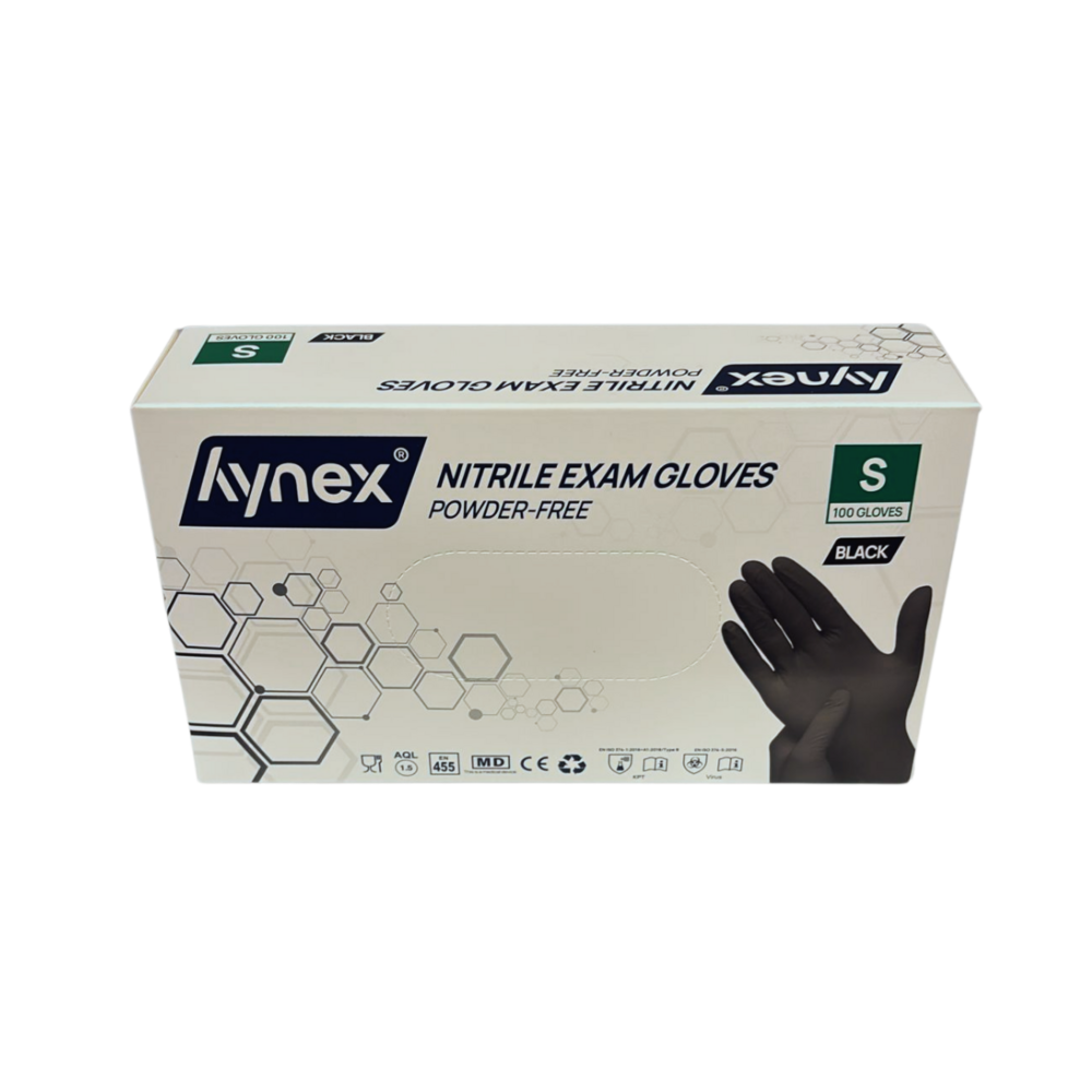 Nitril Handschoenen powder free maat S Zwart