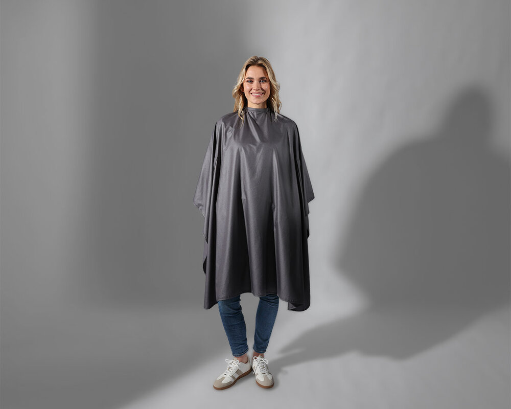 Trend Design Kapmantel Skinny - Soft Black - Drukknopen