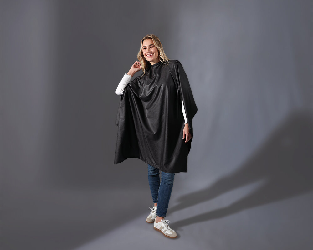 Trend Design Kapmantel Skinny - True Black - Drukknopen