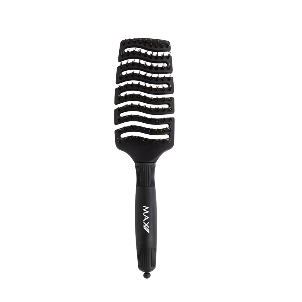 Max Pro Detangler Brush - Midnight Black