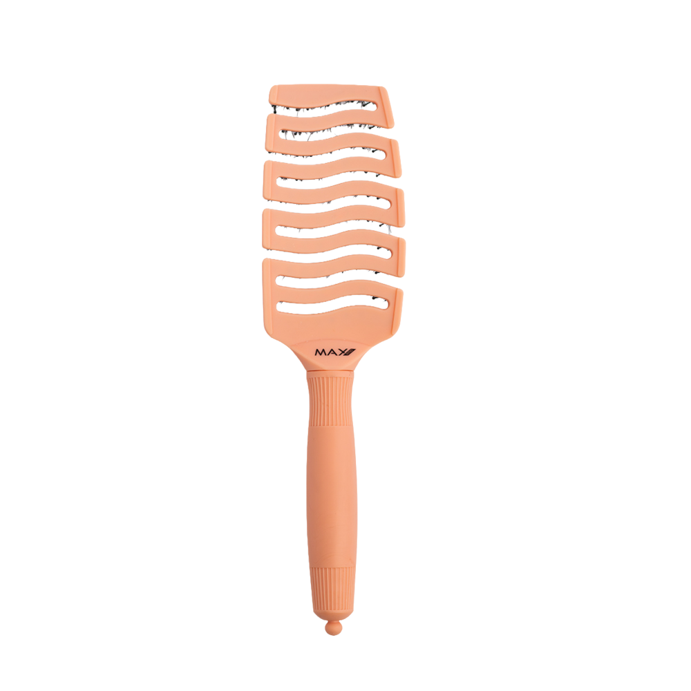 Max Pro Detangler Brush - Blush Peach