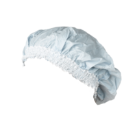 Douchemuts plastic met brede band lichtblauw