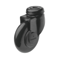Efalock Clic Tec Caster black 4 stuks piccolo