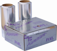 Aluminiumfolie Zilver 12cm x 50m, 20 micron - 2 rollen