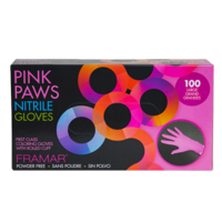 Pink Paws Nitrile Gloves