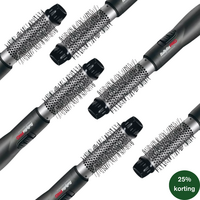 Actie - 6x BabylissPRO Titanium Tourmaline 32mm Krulborstel