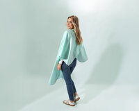Trend Design Kapmantel Skinny - Mint Ice - Drukknopen