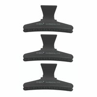 Sibel Vlinderklemmen Carbon 8,5 cm 3 stuks