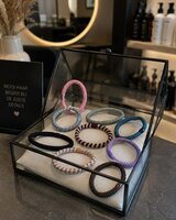 SIBEL Twisties Haarelastiek Multicolor - Bruin 4 stuks