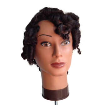 Oefenhoofd Tracy Afro-American Haar 25 cm