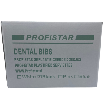 Profistar Dental Bibs Zwart Doos
