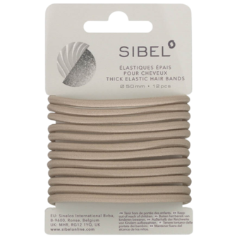 Sibel Elastiekjes blond 12 stuks dia 50mm