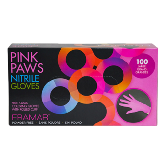 Pink Paws Nitrile Gloves