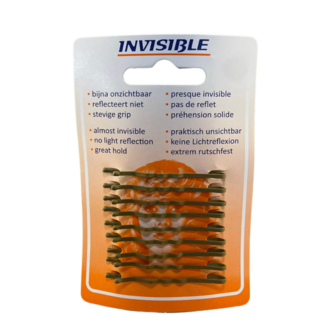 Invisible Schuifjes Blond Kort Doos 36x9