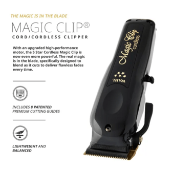 Wahl Black Cordless Magic Clipper 5-Star