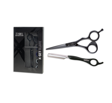 Joewell Actieprijs X-Set Black 5,75&quot; + Gratis Feather snijmes Zwart