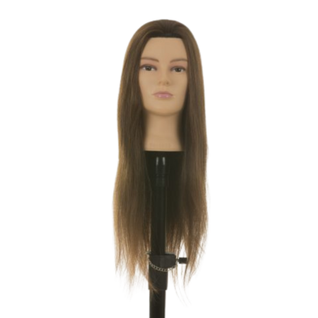 Oefenhoofd Nicole 60 cm Bruin haar