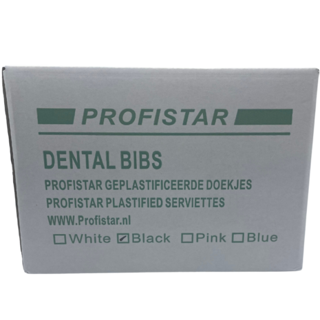 Profistar Dental Bibs Zwart Doos
