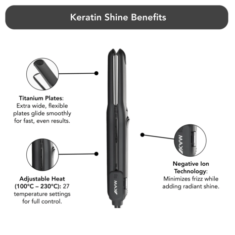 Max Pro Keratin Shine Stijltang