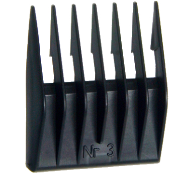 Opzetkam nr.3 (9 mm) zwart plastic