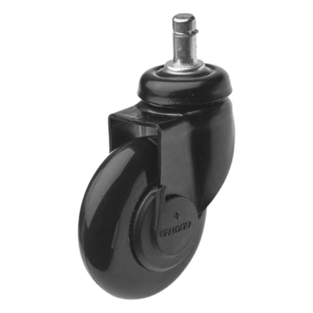 Efalock Clic Tec wielen zwart 5stuks zadelkruk