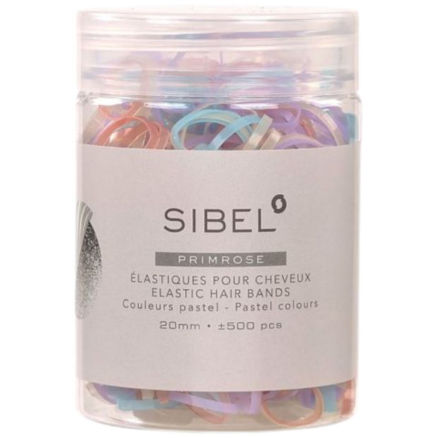 Gekleurde (beugel) elastiekjes 500 stuks Sibel 20MM  
