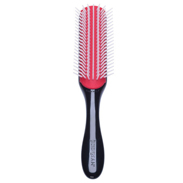 Wit / Rode - Medium Grooming Borstel - 7 Rijen