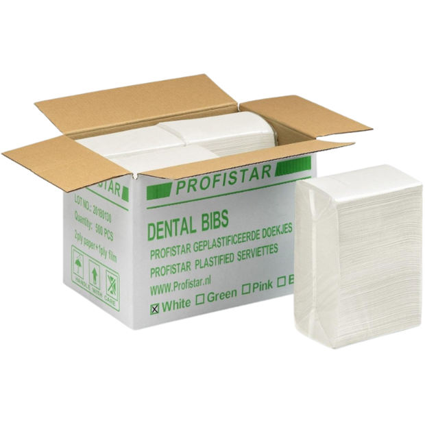 Profistar Dental Bibs White Doos