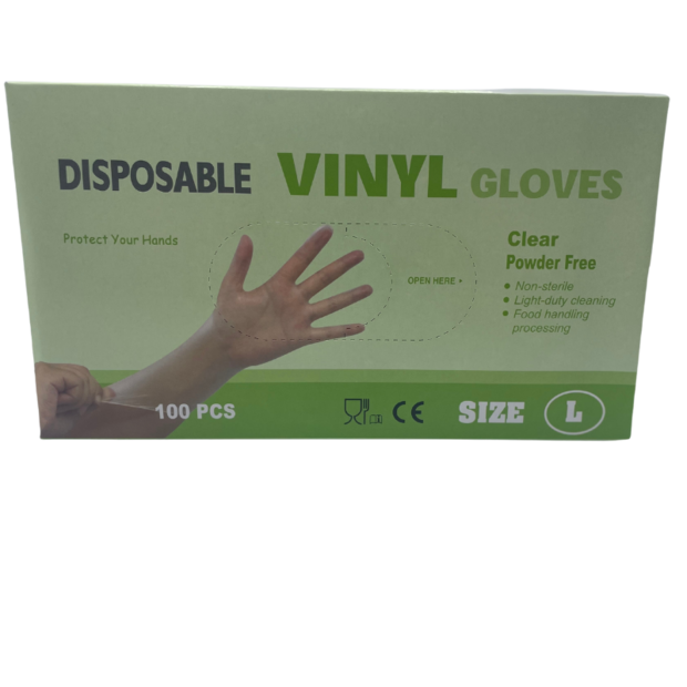 Handschoenen Vinyl Zonder Poeder L