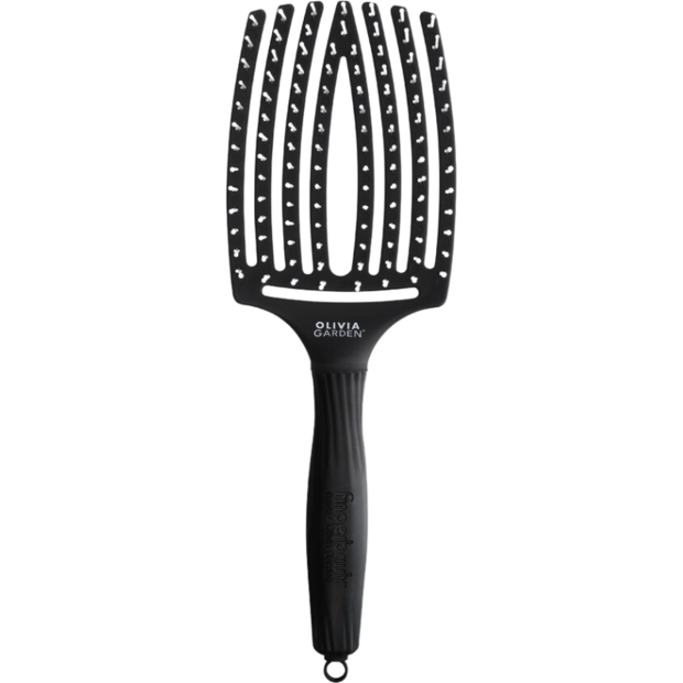 Olivia Garden Fingerbrush Zwart Large