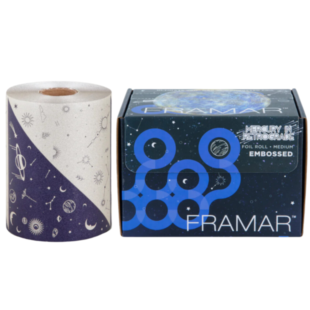 Framar Mercury in Retrograde Embossed roll Limited edition 98 mtr