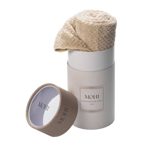 MOHI Microfiber Hair Towel Beige