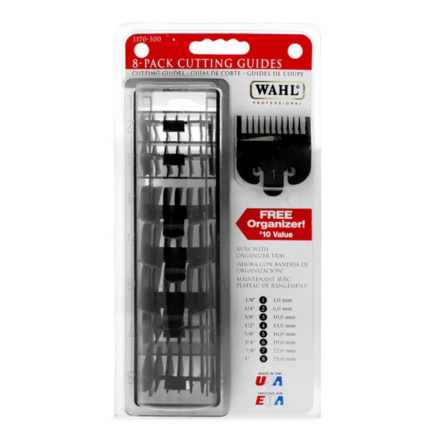Wahl Opzetkamset Nr. 1-8 Black (3-25 mm)