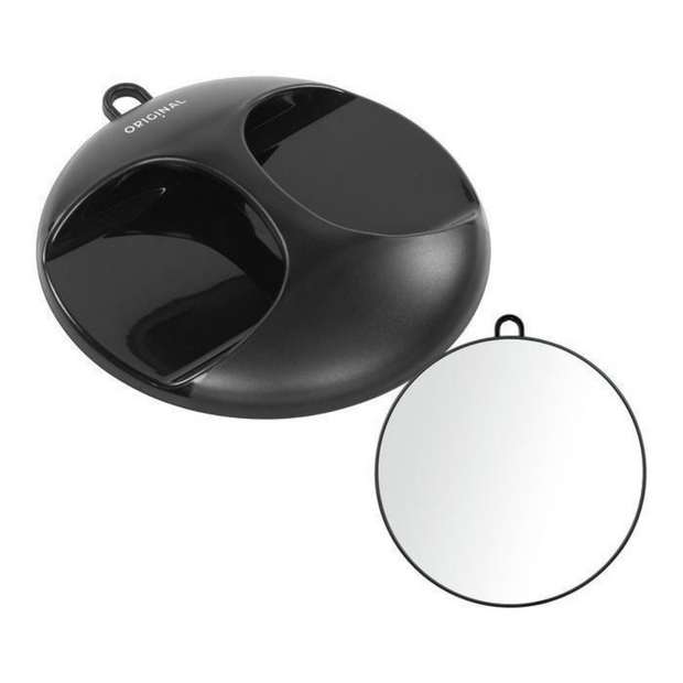 Sibel Handspiegel Luna Zwart 28cm Rond