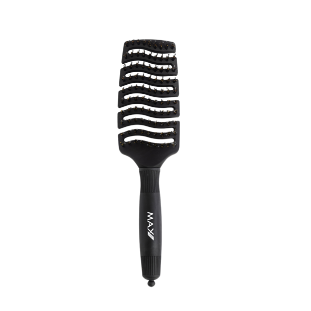 Max Pro Detangler Brush - Midnight Black